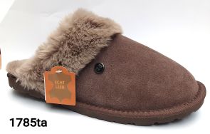 Blenzo damesmuil leder 1785, assortiment (12 paar), taupe mt 36 t/m  42