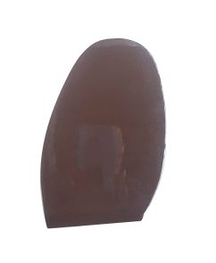 Mirror beschermzolen dames mt 3 heren mt 4 glanzend chocolade bruin, dikte 1.3mm, minimale afname 5 paar