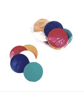 Lijmlapjes assorti 50stuks mode kleur rond
