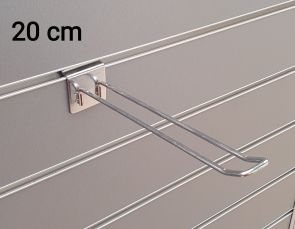 slatwall haken euro dubbel 20 cm