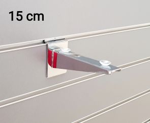 slatwall dragers chroom 15 cm per 3 stuks