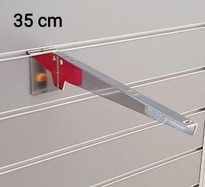 slatwall dragers chroom 35 cm per 3 stuks