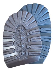 Vibram 2024 halve profielzool Grizzly, dikte 7.5mm, zwart en moresco