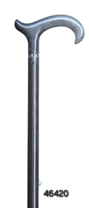 Wandelstok slank, echt carbon 46420