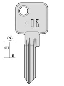 abu61s cilindersleutel (ab61 - 1820/1 - abu48)