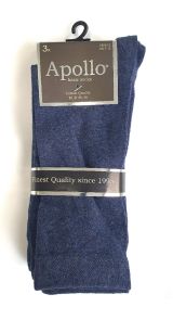 Apollo luxe heren sokken in 5 gangbare kleuren (verpakt per 5 pakjes van 3 paar per kleur) 40/46