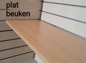 slatwall schap beuken div maten