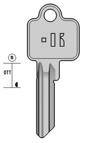bk15 cilindersleutel (bk15 - 1900 - bk7d)