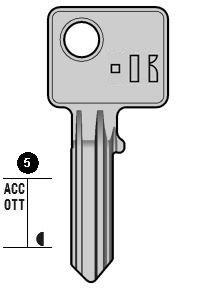 bu10 cilindersleutel (bur29 - 1827l - bur19d)