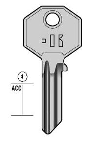 bu2 cilindersleutel (bur1 - 807 - bur1d)