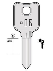 bu38 cilindersleutel (bur38 - bur34)