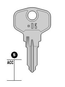bu5s cilindersleutel (bur24r - 1695 - bur9d)