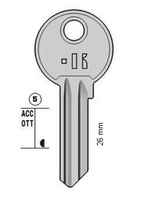 cor5d  cilindersleutel  (cb5 - 948m - cor2d)