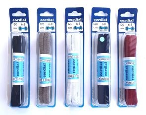 Cordial 120cm EP serie elastische veters plat, 5 paar