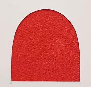 Crepina hard hakjes 6mm, rood (106)