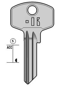 do220s cilindersleutel (dm119 - 1658 - dom21d)