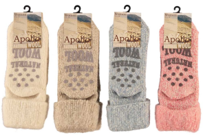 Apollo huis sok zuiver scheerwol lichte kleuren