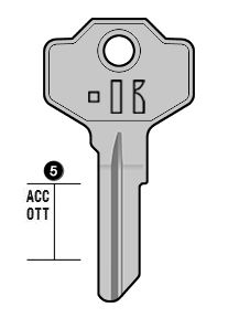 GIS5PS CILINDERSLEUTEL (SM1 - 1025 - GIU1S)