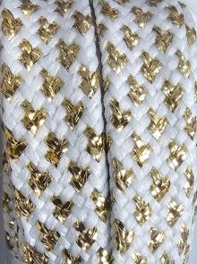 Cordial GL1261 - 120cm wit/goud, 5paar