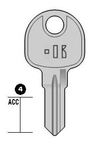 hfl3s cilindersleutel (hf74 - 1876 - haf1)