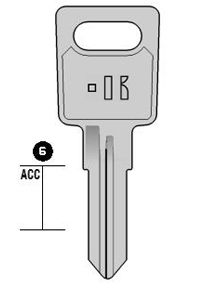 hl2s cilindersleutel (hw4r - 1491 - huw1d)