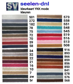 YKK rits nylon 6mm mode