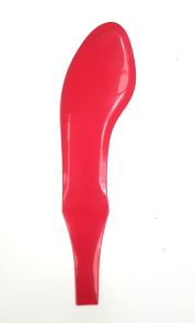 Mirror langzolen dames glanzend rood, maat 1 en 2, minimale afname 5 paar