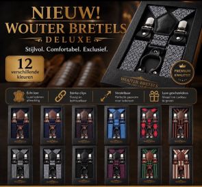 Wouter bretels de luxe met 4 klemmen