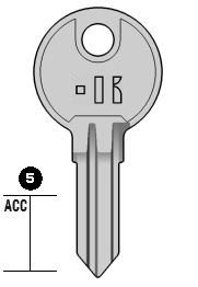 las5 cilindersleutel (ls7 - 1274l - las3)