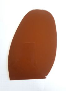 Mirror beschermzolen dames mt.3 heren mt. 4 glanzend, dikte 1.3mm, kleur CARAMEL, minimale afname 5 paar