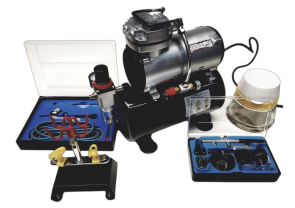 Compressor airbrush set