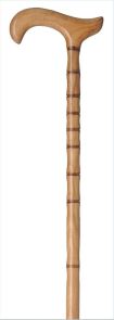 Wandelstok hout / bamboe H 50125
