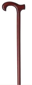 Wandelstok hout / robijn Heren-51413C