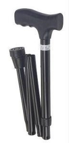 Wandelstok opvouwbaar alu / zw 50128S