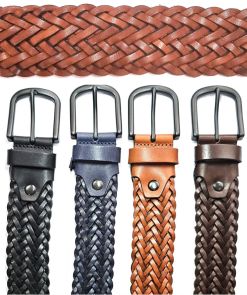 SV luxe Uni-vlecht-herenriem artikel S-84 (4cm)