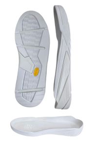 Vibram Menego artikel 771C kuip onderwerk, verkrijgbaar in wit en zwart, maat 39 t/m 47