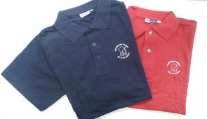 SV Polo shirt blauw / rood