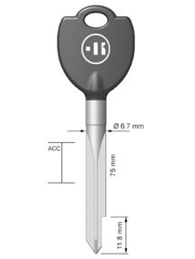 xbu1p stersleutel staal (xbw1 - 543/70 - bur1x)
