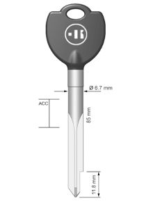 xbu2p stersleutel staal (xbw2)