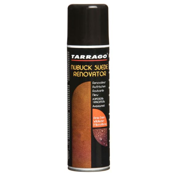 Tarrago Nubuck Suede Color renovateur spray is een kleur hersteller speciaal ontworpen voor het vernieuwen van de kleur van suede en nubuck schoeisel